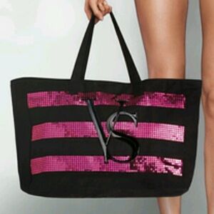 2014 Victoria's Secret Bling Sequin Tote bag Black Friday Limited Edition